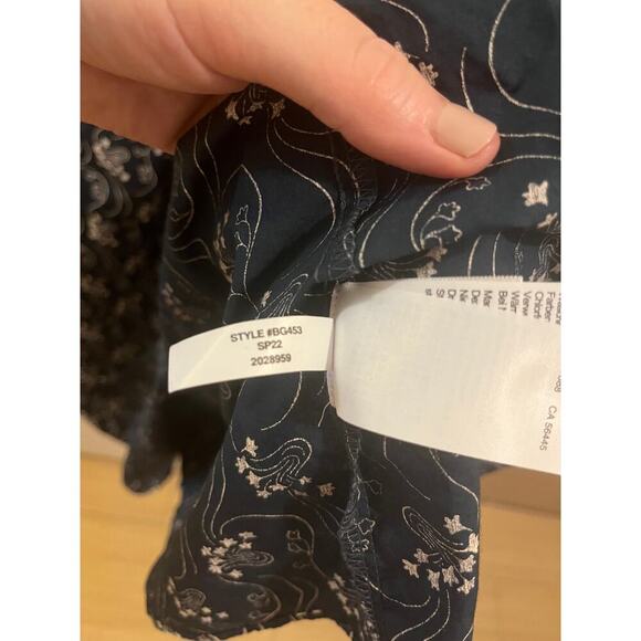 J. Crew Short-sleeve smocked dress in starry swirl - Picture 7 of 8